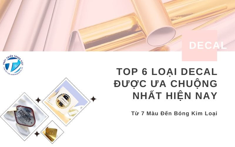 Top 6 Loại Decal Được Ưa Chuộng Nhất Hiện Nay - Từ 7 Màu Đến Bóng Kim Loại